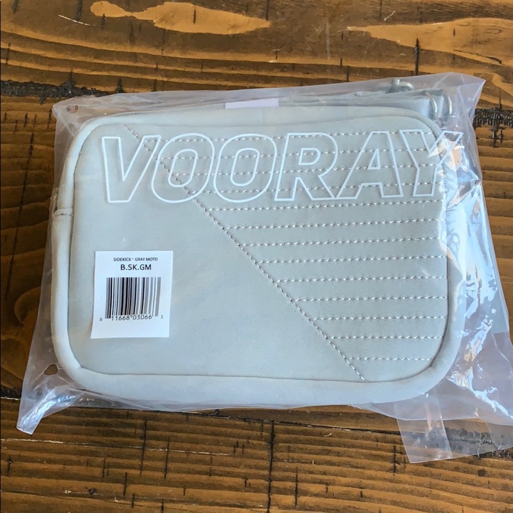 Hooray Gray Moto sidekick purse